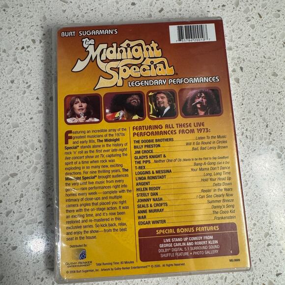 Burt Sugarman's The Midnight Special 1973 DVD SEALED NEW Doobie Steely Dan War - Picture 2 of 3
